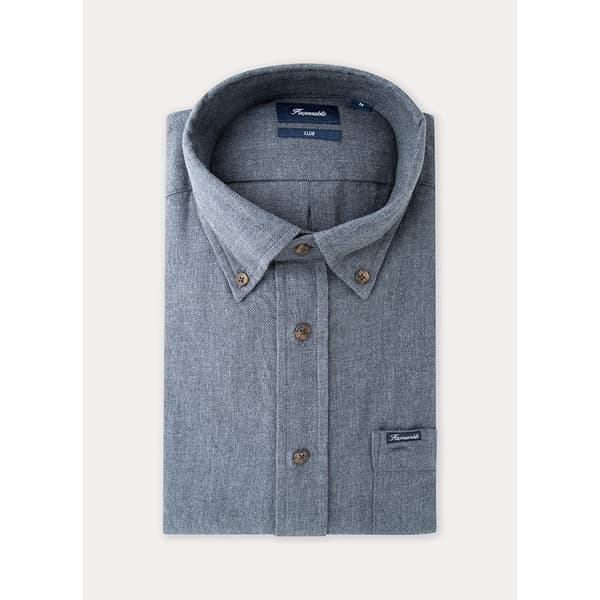 FaÇonnable Skjorte Club Bd Sp Heath Flnl Blå 4XL Mand