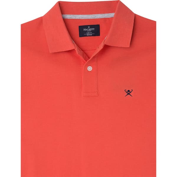 Hackett Kortärmad Piké Slim Fit Logo Röd S Man