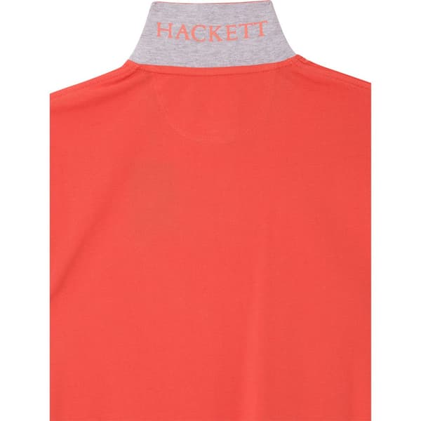 Hackett Kortärmad Piké Slim Fit Logo Röd S Man