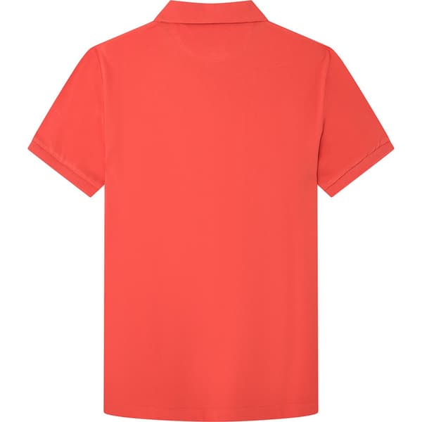 Hackett Kortärmad Piké Slim Fit Logo Röd S Man