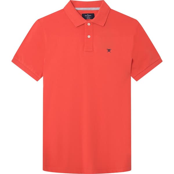Hackett Kortærmet Polo Slim Fit Logo Rød S Mand