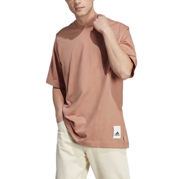Adidas Kortärmad T-shirt Caps Beige 2XL / Regular Man