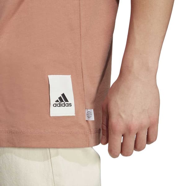 Adidas Kortärmad T-shirt Caps Beige 2XL / Regular Man