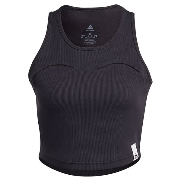 Adidas Hihaton T-paita Lng Rib Musta M Nainen