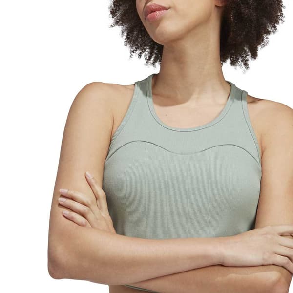 Adidas Ærmeløs T-shirt Lng Rib Grøn XS Kvinde