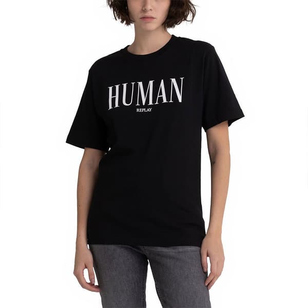 Replay Kortärmad T-shirt W3698d.000.23188p Svart XS Kvinna