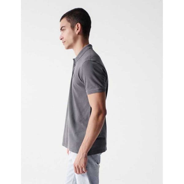 Salsa Jeans Kortærmet Polo Premium Washed Grå S Mand