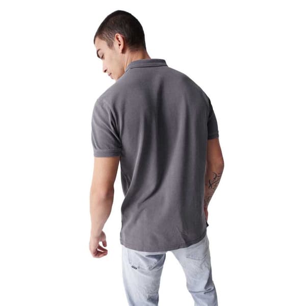 Salsa Jeans Kortærmet Polo Premium Washed Grå S Mand