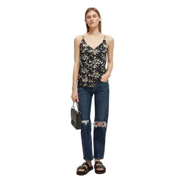 Scotch & Soda Ärmlös T-shirt 171779 Svart S Kvinna