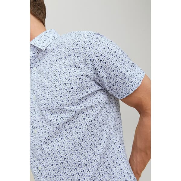 Jack & Jones Kortærmet Skjorte Blasummer Blå S Mand