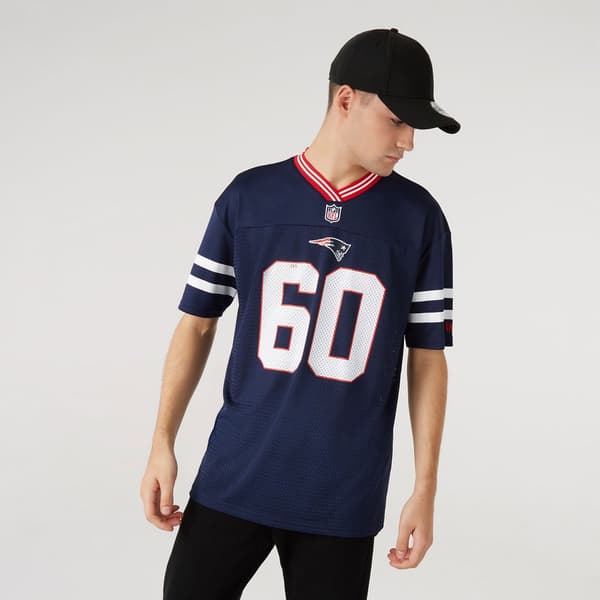 New Era Kortärmad T-shirt Nfl Mesh New England Patriots Blå XL Man