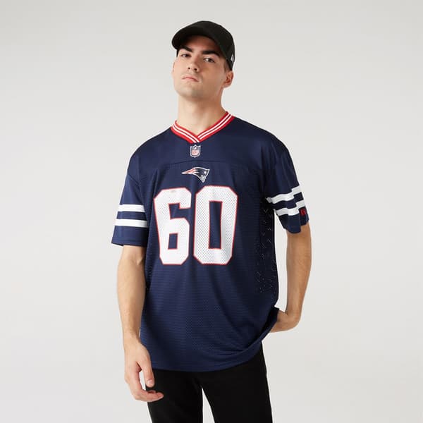 New Era Kortärmad T-shirt Nfl Mesh New England Patriots Blå XL Man