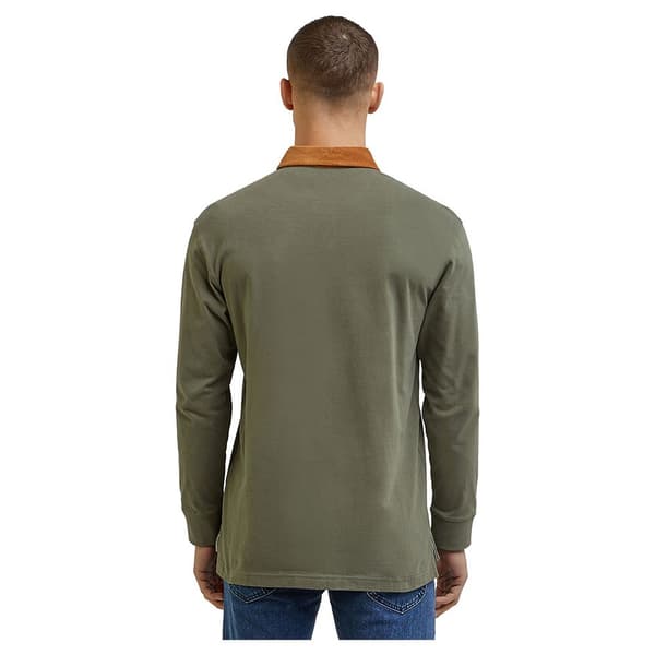 Lee Långärmad Piké Ls Contrast Collar Polo Grönt XL Man