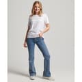 Miniatyrbild 4 av 5: Superdry Kortärmad T-shirt Med Rund Hals Tonal Embroidered Logo Vit 2XS Kvinna