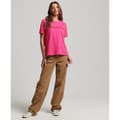 Miniatyrbild 4 av 5: Superdry Kortärmad T-shirt Med Rund Hals Tonal Embroidered Logo Rosa 2XS Kvinna