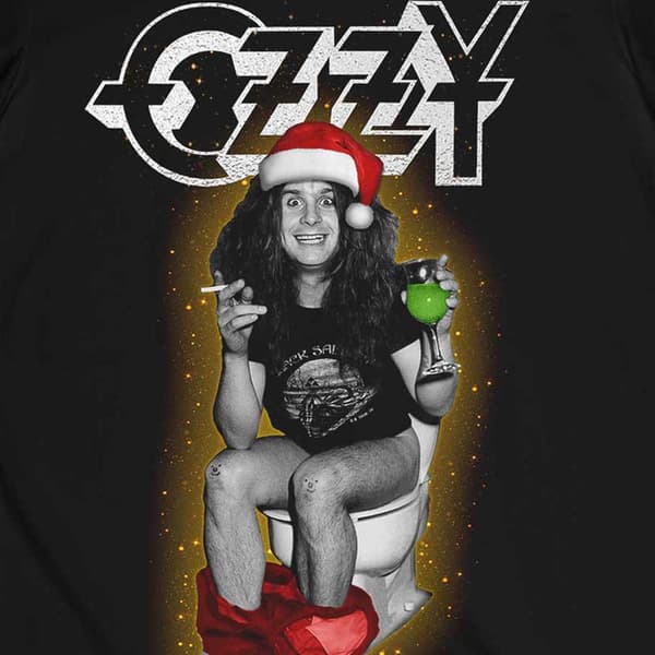 Ozzy Osbourne Ozz Bless Us All Christmas T Shirt