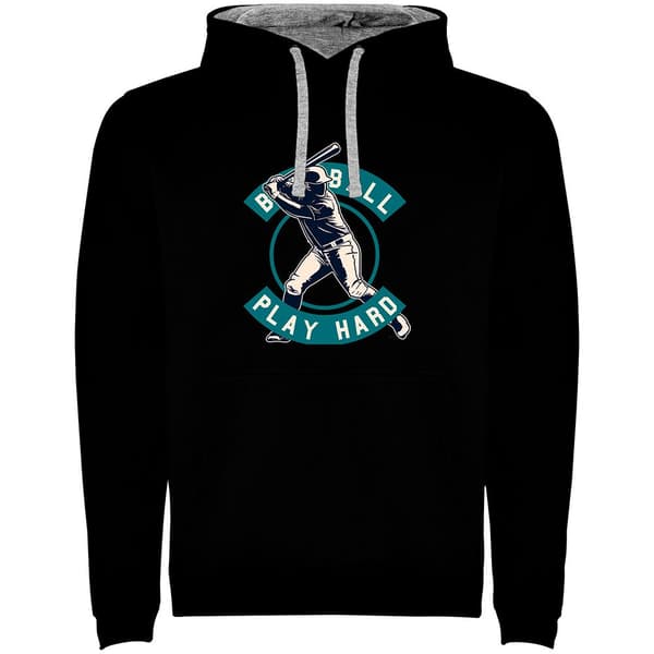 Kruskis Luvtröja Play Hard Bicolor Svart 2XL Man