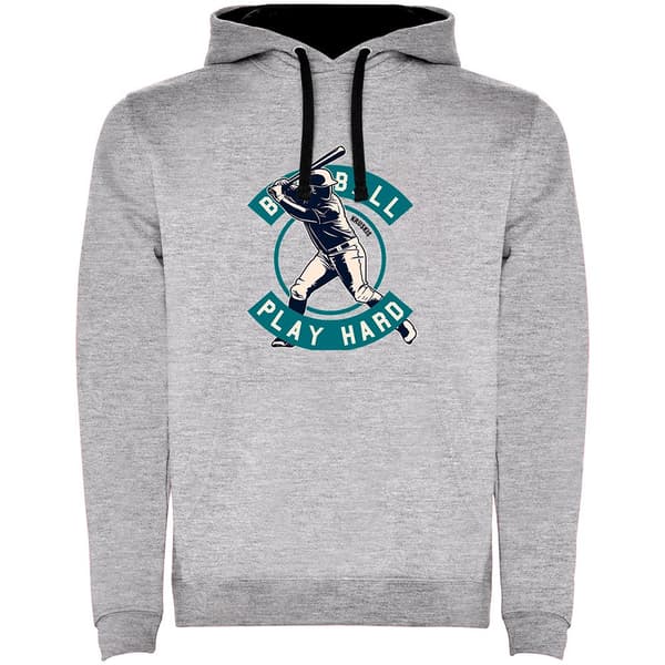 Kruskis Huppari Play Hard Bicolor Harmaa 3XL Mies
