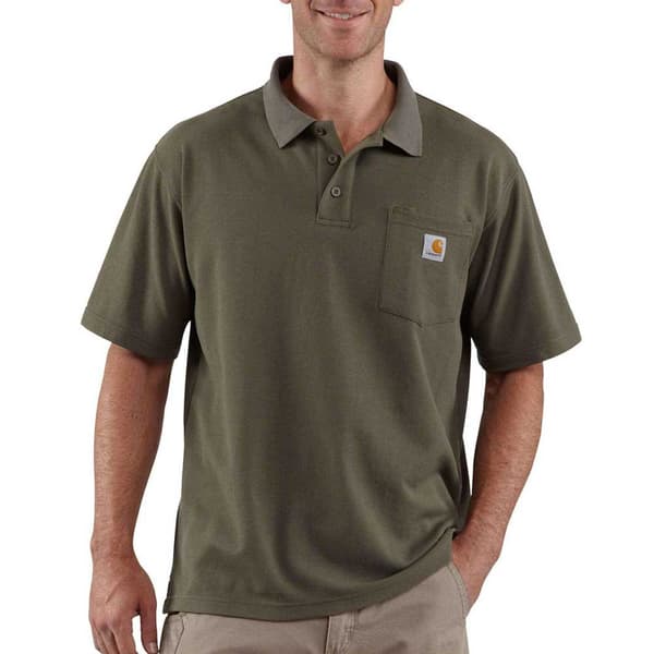 Carhartt Loose Fit Kortärmad Polo Pocket Grönt S
