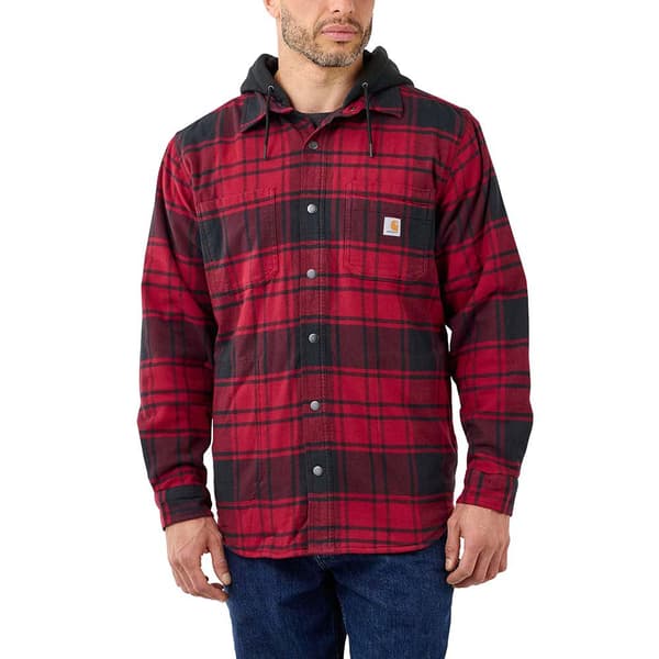 Carhartt Rento Istuvuus Hupullinen Pitkähihainen Paita Rugged Flex Punainen L