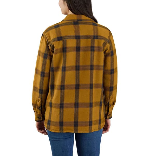 Carhartt Lös Passform Långärmad Skjorta Twill Plaid Gul M