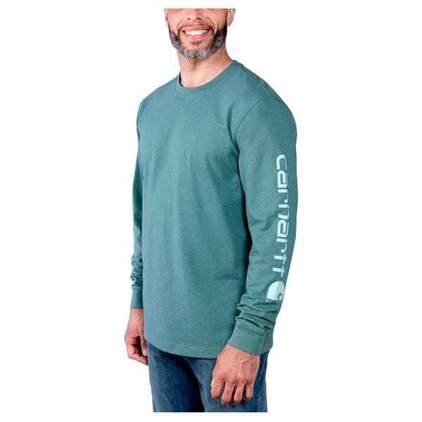 Carhartt Langærmet T-shirt Emea Sleeve Logo Blå XL