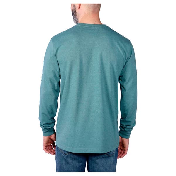 Carhartt Langærmet T-shirt Emea Sleeve Logo Blå XL