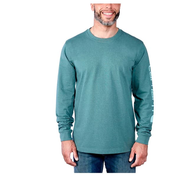 Carhartt Langærmet T-shirt Emea Sleeve Logo Blå XL