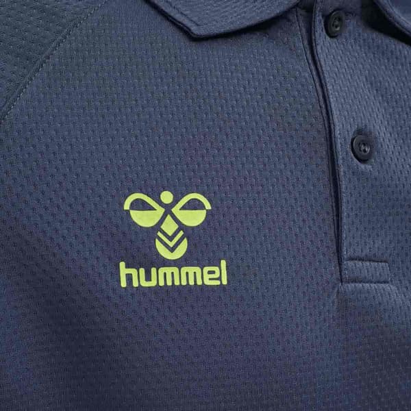 Hummel Kortärmad Pikétröja Lead Functional Blå 2XL Man