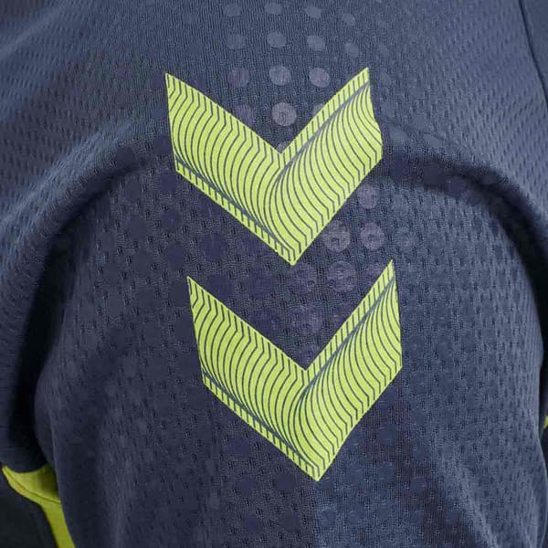 Hummel Kortärmad Pikétröja Lead Functional Blå 2XL Man