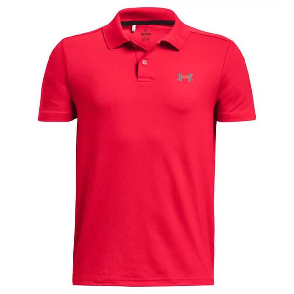 Under Armour Golf Kortærmet Polo Performance Rød 10-12 Years