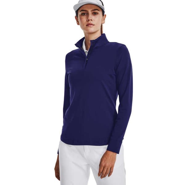 Under Armour Golf Langærmet T-shirt Halfzip Playoff Blå S
