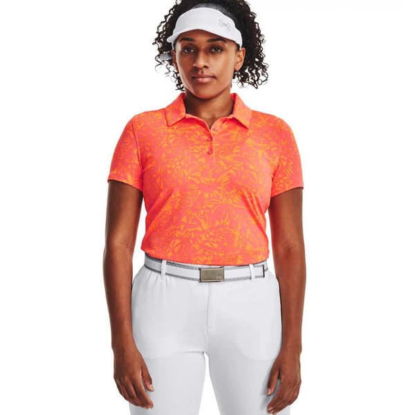 Under Armour Golf Kortärmad Piké Playoff Printed Orange M
