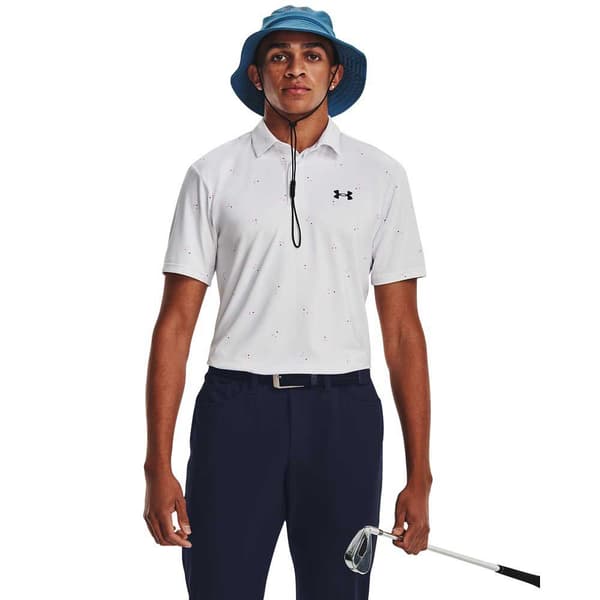 Under Armour Golf Kortærmet Polo Playoff 3.0 Printed Hvid S