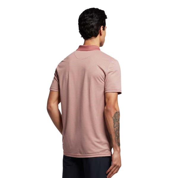 Lyle & Scott Kortärmad Piké Microstripe Rosa S