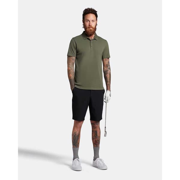 Lyle & Scott Kortärmad Piké Tonal Eagle Tech Grönt S