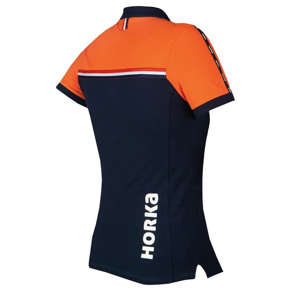 Horka Kortärmad Piké Knhs Orange,Blå 12 Years