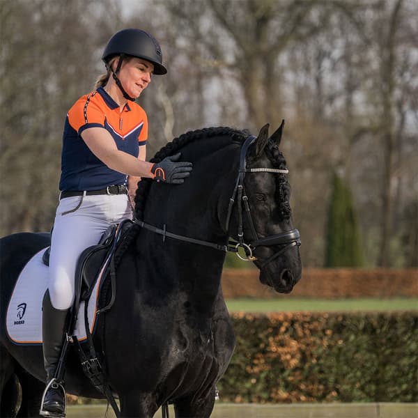 Horka Kortärmad Piké Knhs Orange,Blå 8 Years
