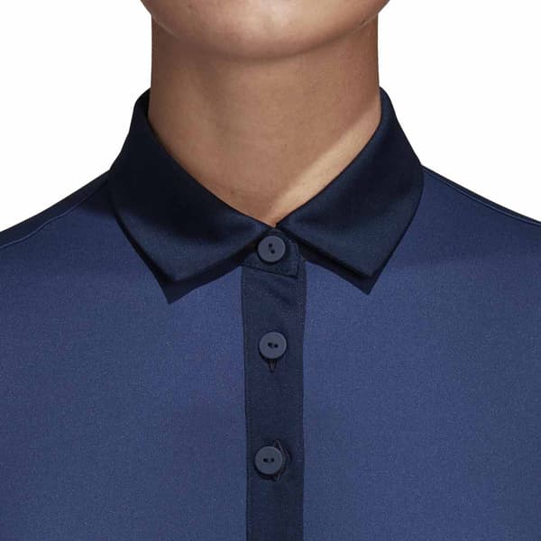 Adidas Kortærmet Poloshirt Club 3 Stripes Blå M Kvinde