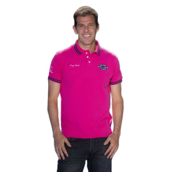 Drop Shot Kortärmad Piké Izaro Rosa XL Man