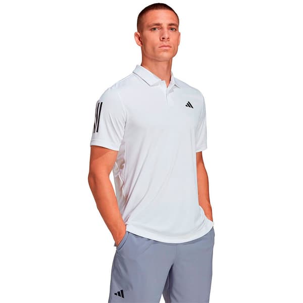 Adidas Kortærmet Polo Club 3 Stripes Hvid XL Mand
