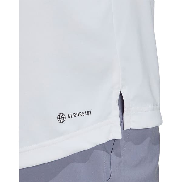 Adidas Kortærmet Polo Club 3 Stripes Hvid XL Mand