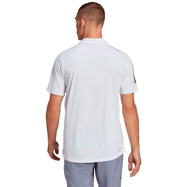 Adidas Kortærmet Polo Club 3 Stripes Hvid XL Mand