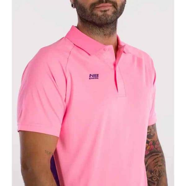 Enebe Kortärmad Piké Strauss Rosa M Man