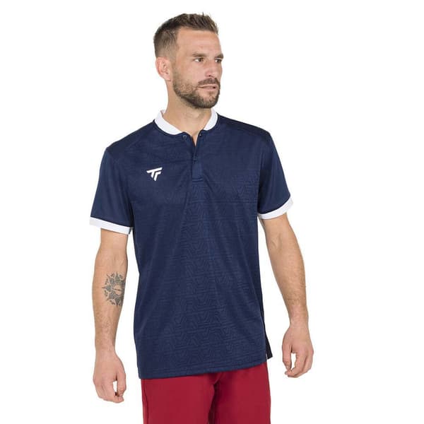 Tecnifibre Kortærmet Polo Team Mesh Blå L Mand