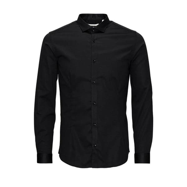 Jack & Jones Lang Ærmet Skjorte Prparma Sort M Mand