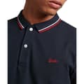 Miniatyrbillede 2 af 4: Superdry Langærmet Polo Vintage Tipped Blå XL Mand
