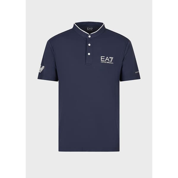 Ea7 Emporio Armani Kortærmet Polo 8npt21 Blå M Mand