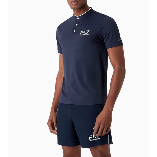 Ea7 Emporio Armani Kortærmet Polo 8npt21 Blå M Mand