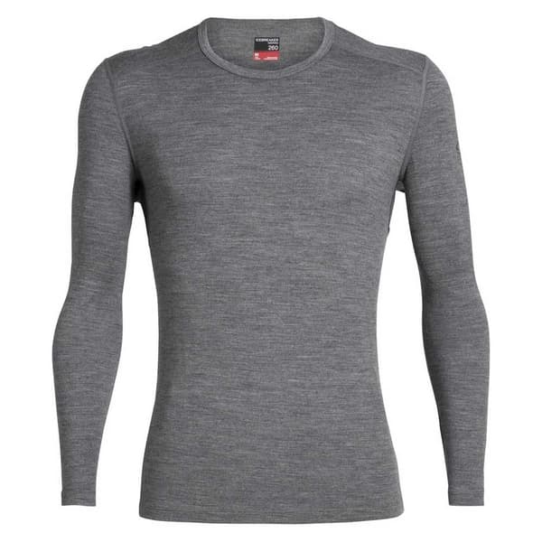 Icebreaker Langærmet T-shirt 260 Tech Merino Grå S Mand